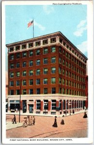 First National Bank Building Mason City Iowa IA Street View Postcard