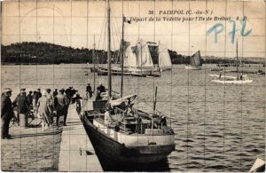 CPA PAIMPOL Depart de la Vedette pour l'Ile de Brehat (1295806)