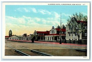 1940 Exterior Alvarado Hotel Building Albuquerque New Mexico NM Vintage Postcard