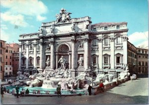 postcard Rome, Italy - Trevi Fountain