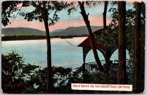 1910's View Of Kaatskill Bay From Kaatskill House Lake George NY Posted Postcard