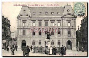 Bordeaux - Cash d & # 39Epargne - Gloria Victis - Old Postcard