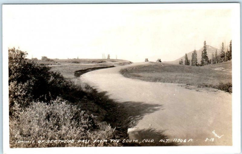 RPPC  SUMMIT of BERTHOUD PASS, Colorado CO  from South ~ Sanborn B-19 Postcard