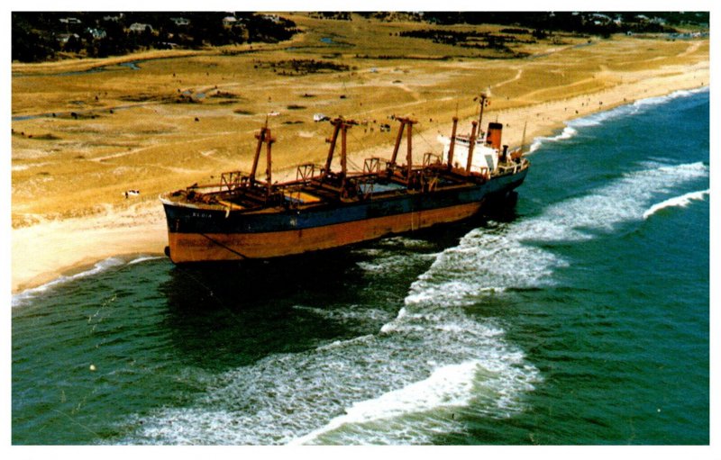Maltese Freighter Eldria grounded at Nauset Beach Massachusetts