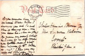 Postcard BOAT SCENE Chicago Illinois IL AL3448