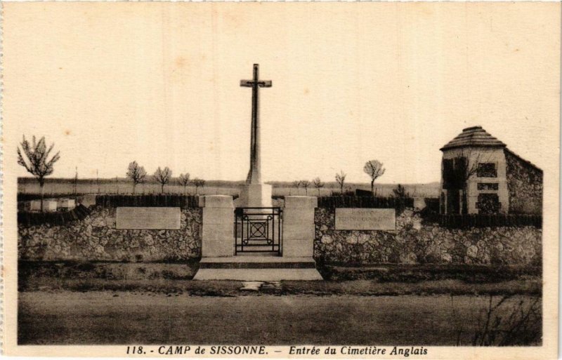 CPA Camp de SISSONNE Entrée du Cimetiere Anglais (665906)