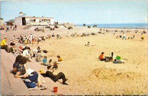 Beach Mablethorpe Postcard UNP WOB Note VTG Vintage Ocean 