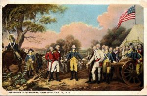 New York Saratoga Surrender Of Burgoyne 17 October 1777