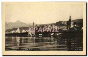 Old Postcard Evian les Bains General View