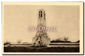 Old Postcard Vauquois Monument to the Memory of Hairy Army