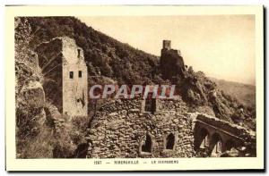 Old Postcard Ribeauville The Giersberg