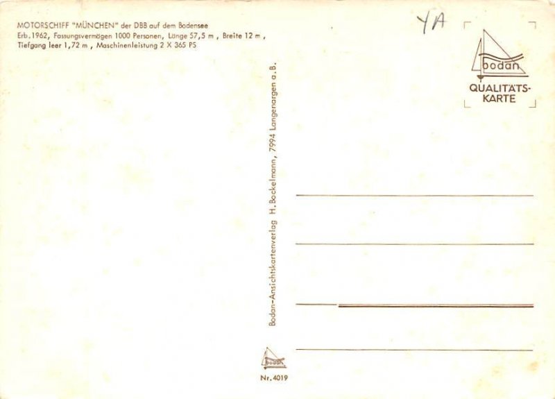 München Norddeutscher Lloyd Ship 