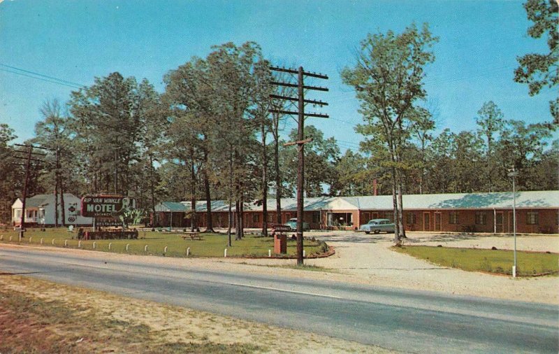 SANFORD NC North Carolina RIP VAN WINKLE MOTEL~Malcolm Marston ROADSIDE Postcard