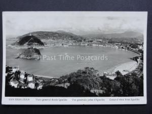 Spain: SAN SEBASTIAN General View from Igueldo c1950's RP