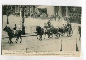 3147187 GERMAN Kaiser in BELGIUM BRUSSEL 1910 Vintage postcard