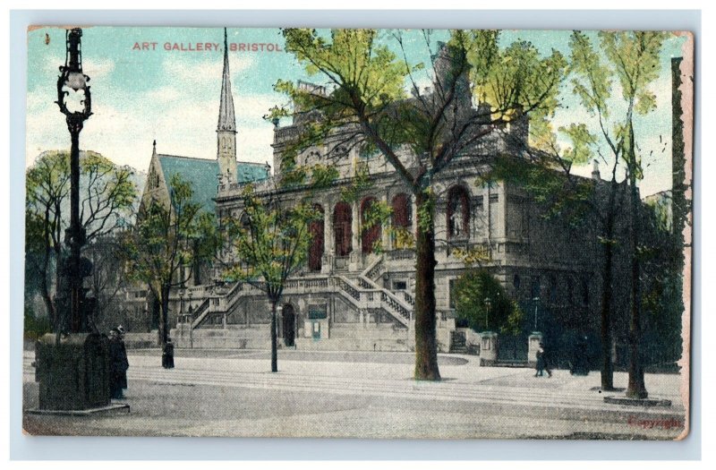 C. 1910 Art Gallery Bristol England Postcard P213E