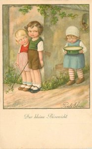 1929 Paul Ebner Children Comic Humor artist impression Postcard 22-6914