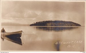 RP: STUART LAKE, British Columbia, Canada, 10-20s; Man in Row Boat