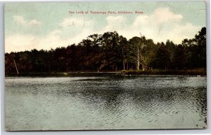Parks~Lake @ Talaquega Park Attleboro Massachusetts~Vintage Postcard