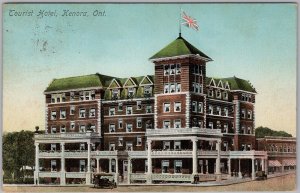 Tourist Hotel Kenora Ontario Advertising Postcard 1919 Ft William RPO H82