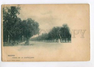 400040 SPAIN MADRID Paseo de la Castellana Vintage postcard