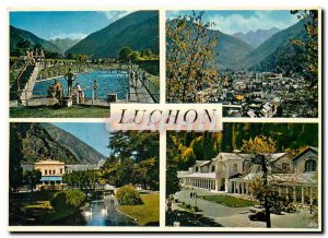 Post Modern Map Luchon (Haute Garonne) The Queen of the Pyrenees The pool Gen...