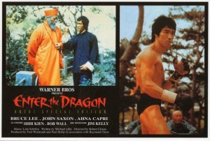 Enter The Dragon Bruce Lee Kung Fu Fight Stunning Photo Postcard