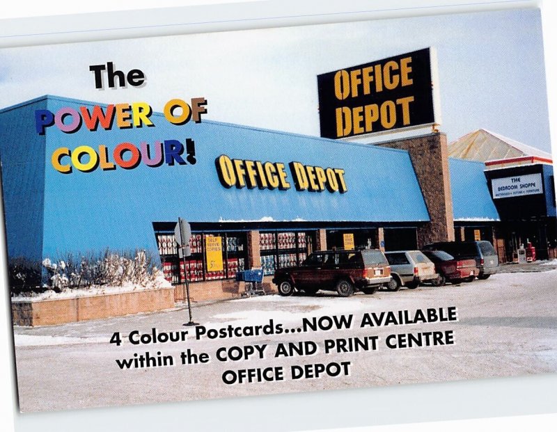 Postcard The Power Of Colour!, Office Depot, Calgary, Canada
