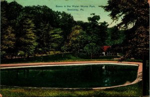 Scene in Water Works Park Sewickley Pennsylvania PA 1911 DB Postcard