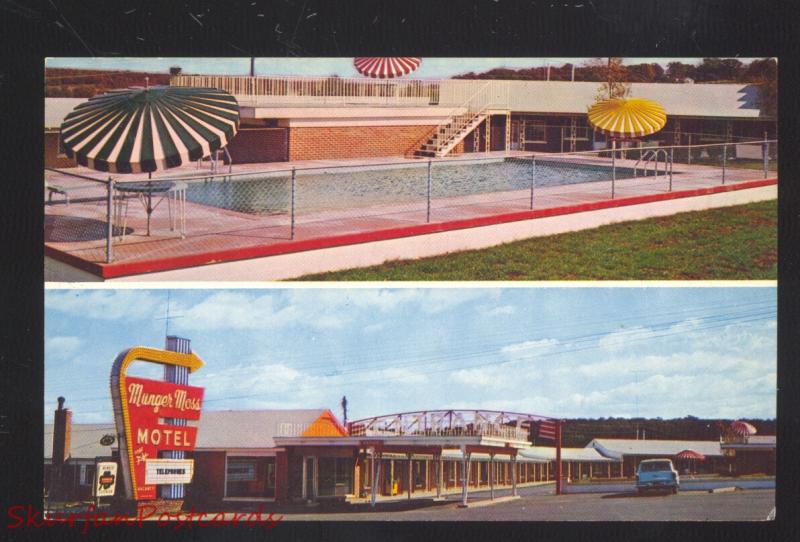 LEBANON MISSOURI MUNGER MOSS MOTEL 58 ROOMS ROUTE 66 VINTAGE POSTCARD