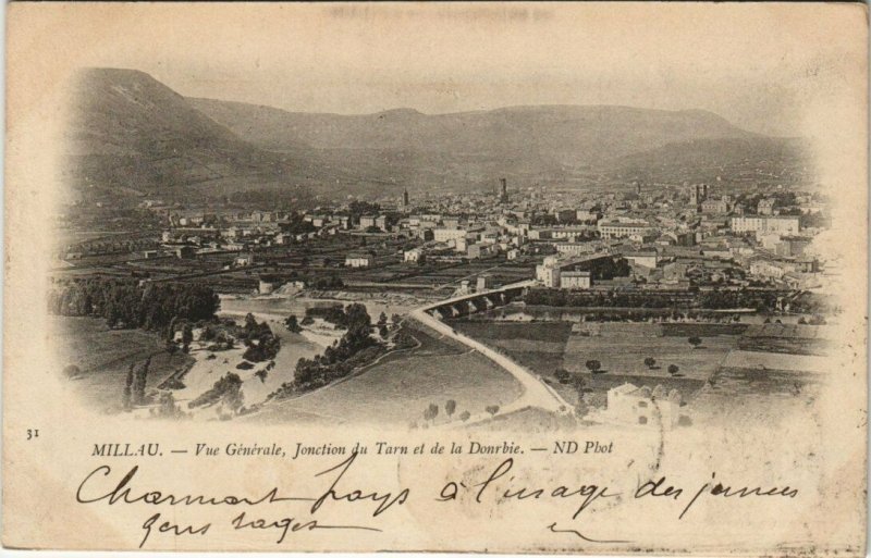 CPA MILLAU - Vue générale jonction du tarn et de la donrbie (148084)