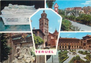 Postcard Europes Spain Teruel multi view 