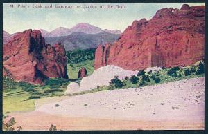 Pikes Peak Garden of the Gods Colorado unused c1910's