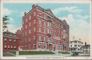 Postcard Rockingham Hotel and Annex Portsmouth NH