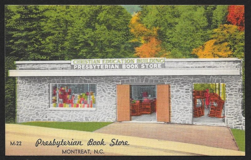 Presbyterian Book Store Montreat North Carolina Unused c1950s