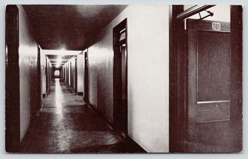 Lemay Missouri~White House Retreat~Dormitory Building~First Floor Corridor~1950s 