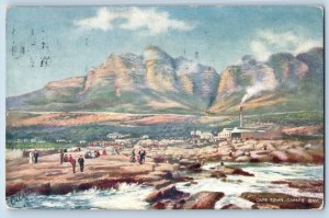 South Africa Postcard Camps Bay Cape Town 1906 Posted Oilette Tuck Art