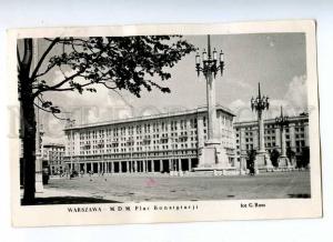 191631 POLAND WARSZAWA MDM palace constitution 1955 year RPPC