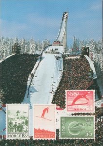 Stamps Postcard - Greetings From Norway, Home of Skiing Ref.RR15809