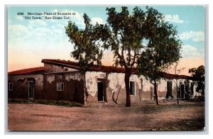 Ramonas Marriage Place Old Town San Diego California CA UNP DB Postcard C20