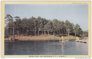 Scenic view, Rainbow Lake, near  Spartanburg,  South Carolina,  40-60s