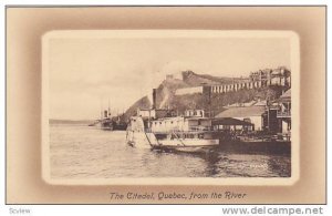 Steamship moored at pier, The Citadel, Quebec , Canada, 00-10s
