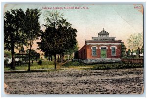 c1910 Salvator Springs, Green Bay Wisconsin WI Antique Posted Postcard