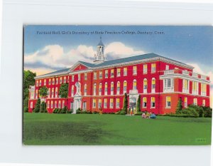 Postcard Fairfield Hall, Girl's Dormitory of State Teachers College, Danbury, CT