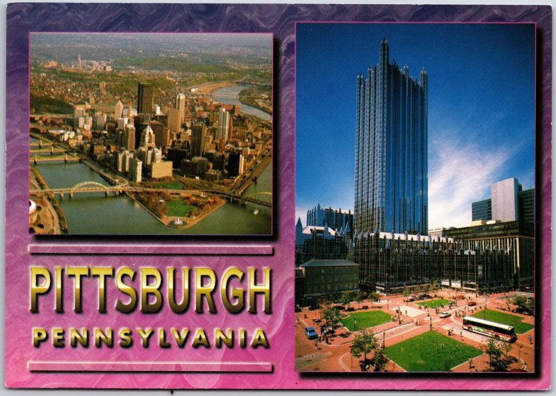 The Golden Triangle PPG Place Pittsburgh Pennsylvania Crown Jewel Postcard