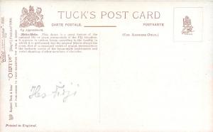 MEKE-MEKE National Dance FIJI Islands early/vintage Tuck's Art Oilette postcard