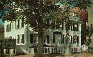 Vintage Postcard 1961 View of The Macy Mansion Nantucket Massachusetts MA