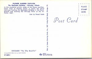 Postcard GARDEN SCENE Chicago Illinois IL AM0467