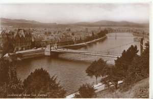 Scotland Postcard - Inverness From The Castle - Real Photograph - Ref TZ1729