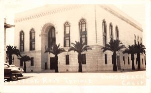 Long Beach California Scottish Rite Temple Real Photo Vintage Postcard AA46217